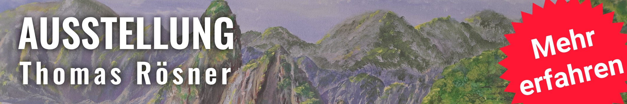 Vernissage Kunstausstellung Thomas Rösner im Café Panorama